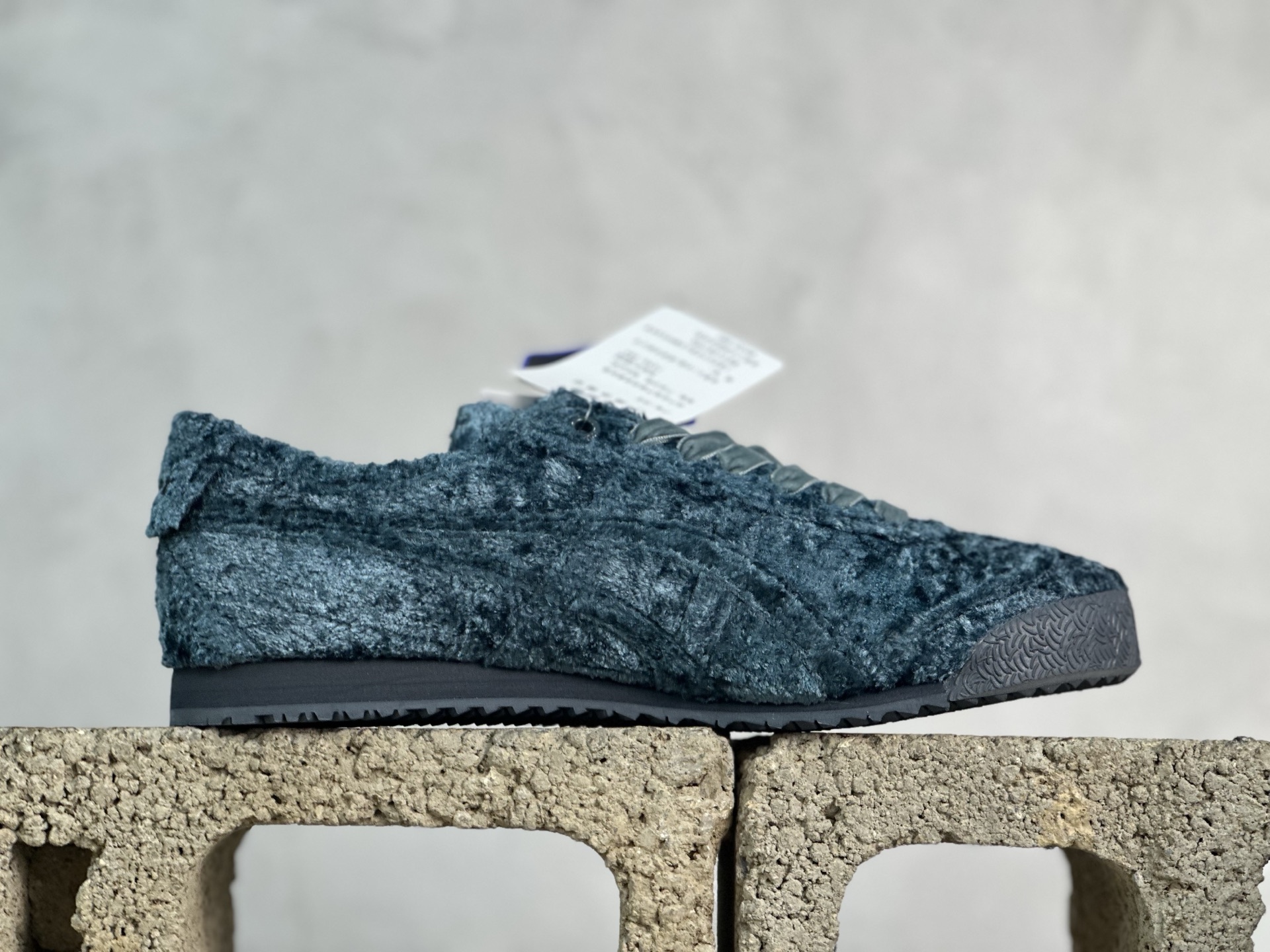170 鬼塚虎/Onitsuka Tiger Mexico 66 SD 墨西哥升级版系列低帮复古经典虎爪百搭休闲皮革慢跑鞋 蓝色毛绒