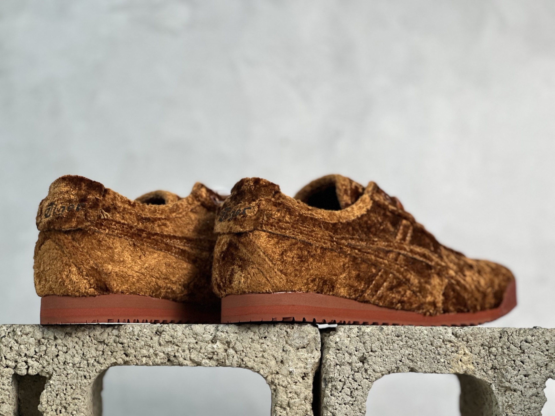 鬼塚虎/Onitsuka Tiger Mexico 66 SD 墨西哥升级版系列低帮复古经典虎爪百搭休闲皮革慢跑鞋 橘色毛绒