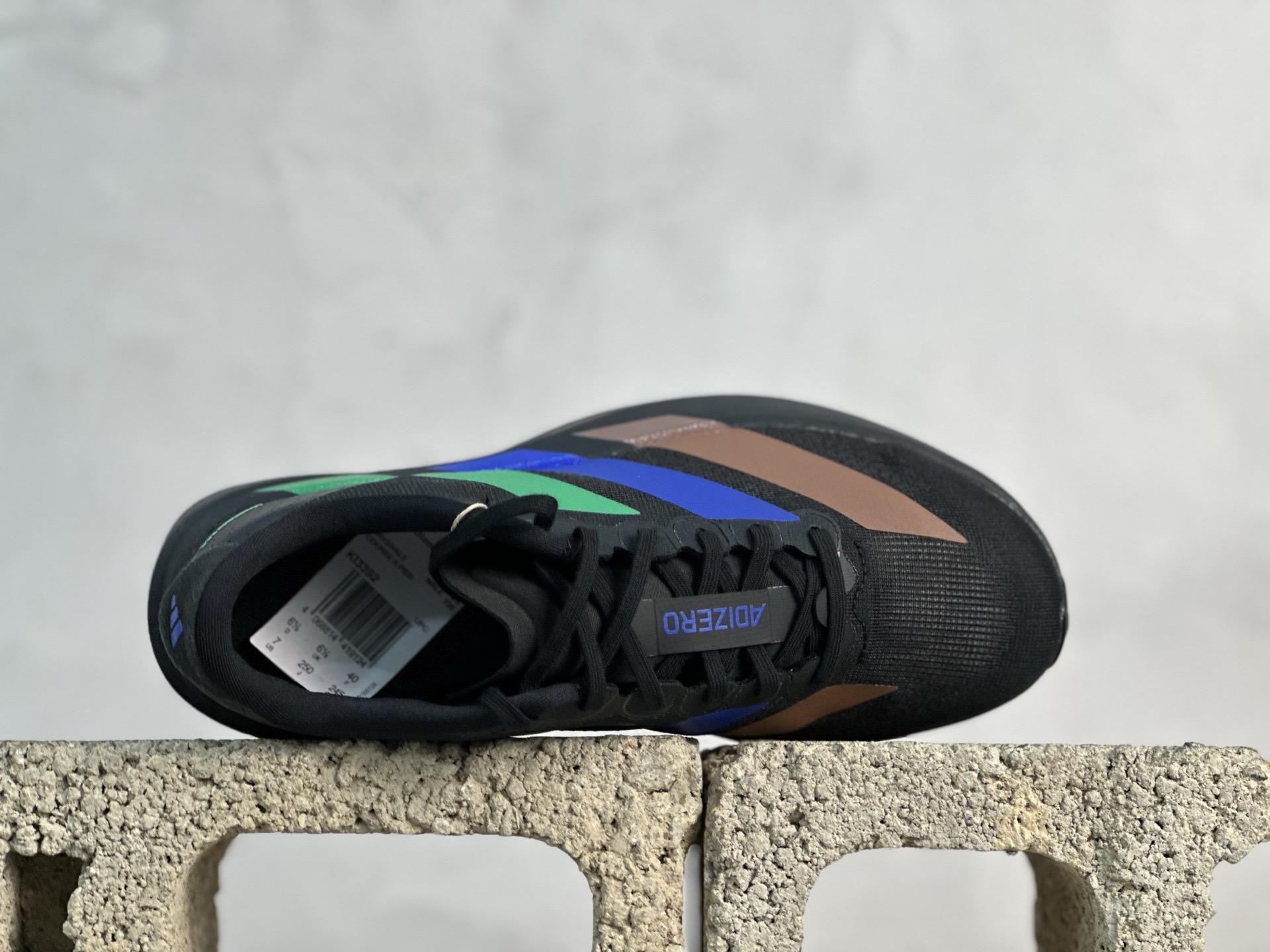 PK 放店私 全新工厂开发 adidas Adizero Evo SL 黑绿 货号:KI3392 编码:35