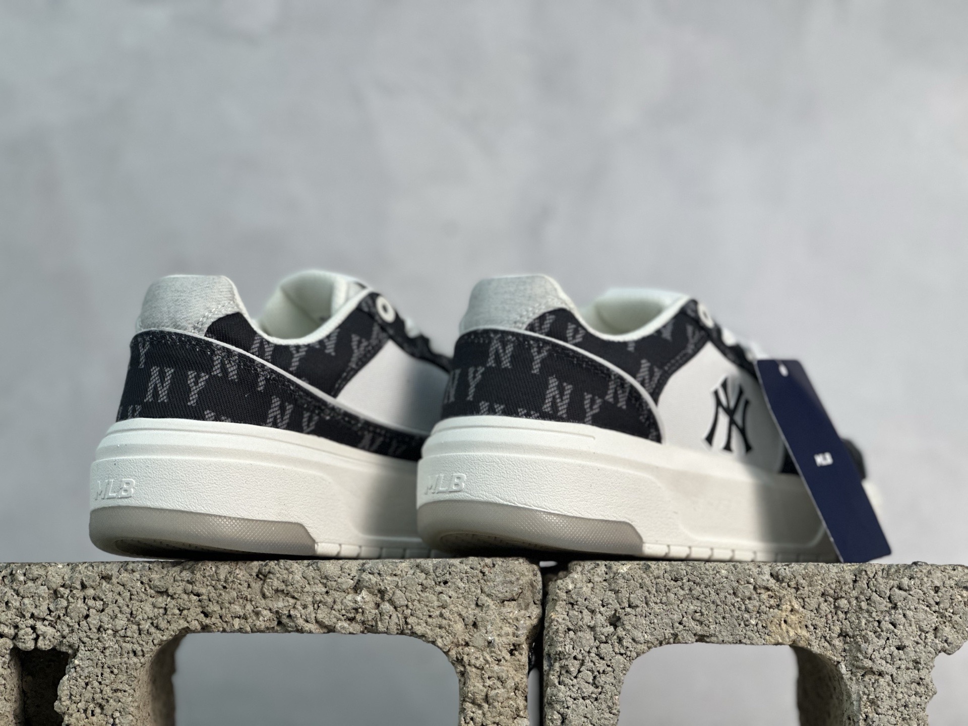 图片[6]-NY MLB Bigball Chunky Liner Denim Monogram 纽约洋基队 增高厚底休闲板鞋 3ASXM016N50BKS 尺码：35 36 36.5 37.5 38 38.5 39 40 40.5 41 42 42.5 43 44 44.5 45-选品中心