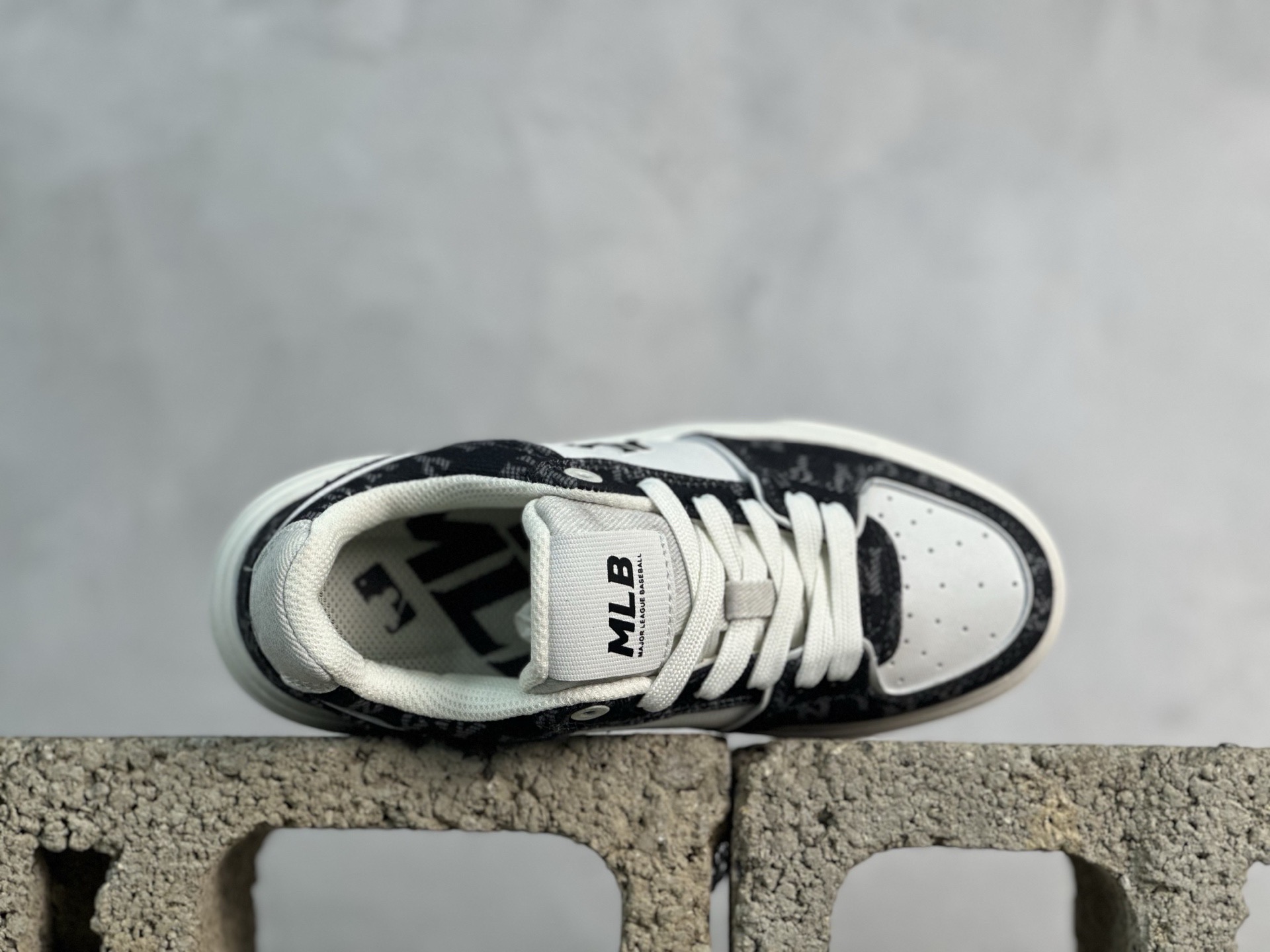 图片[4]-NY MLB Bigball Chunky Liner Denim Monogram 纽约洋基队 增高厚底休闲板鞋 3ASXM016N50BKS 尺码：35 36 36.5 37.5 38 38.5 39 40 40.5 41 42 42.5 43 44 44.5 45-选品中心