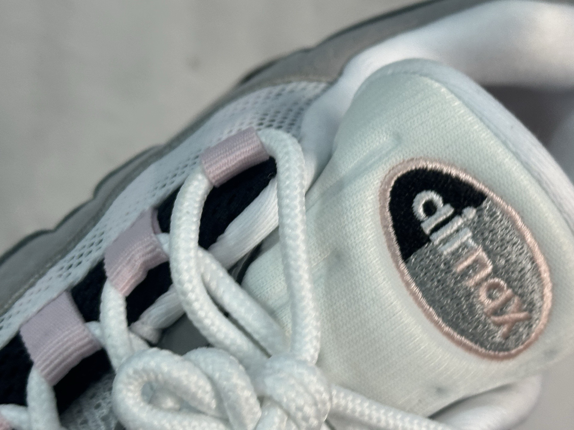 图片[8]-KZ/2.310  口碑神作 CORTEIZ x Nike Air Max 95 灰粉 货号：HJ5996-001 尺码：40 40.5 41 42 42.5 43 44 44.5 45 46 46.5 47.5 48 48.5-选品中心