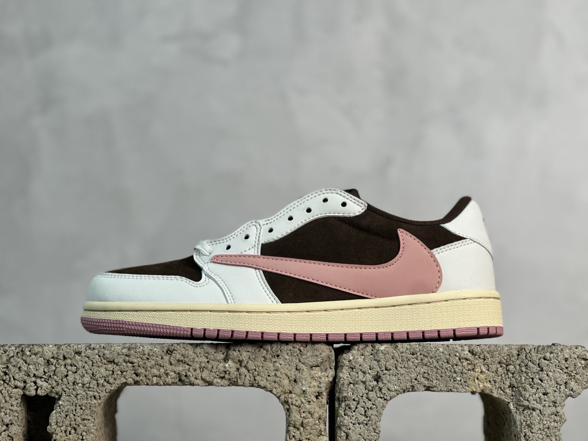小DT版 放店私 AIR Jordan 1 LOW OG SP DZ4137-206棕粉