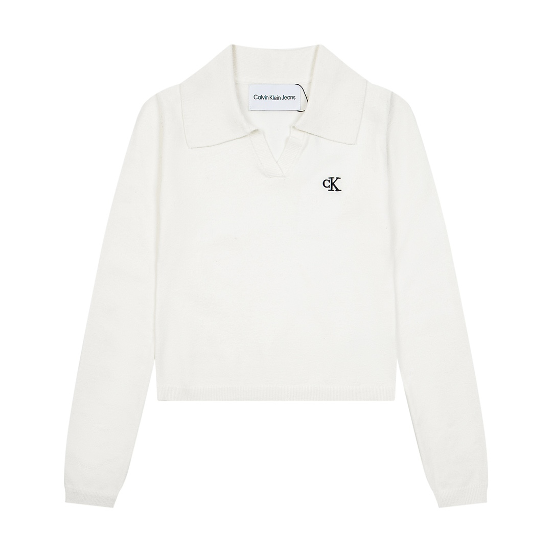 Nuevo N.º B60 (éxito exclusivo) 【CK Jeans25 nueva camiseta interior de manga larga con bordado polo en tres colores par…