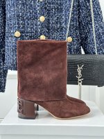 Flawless
 Casadei Designer
 Short Boots Genuine Leather Sheepskin Fall/Winter Collection