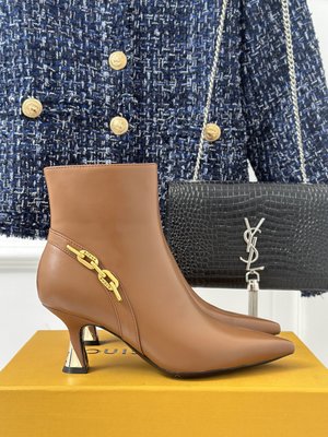 High Quality Replica Louis Vuitton Boots Calfskin Cowhide Sheepskin Fall/Winter Collection Chains