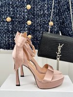 Dior Shoes High Heel Pumps Sandals Cowhide Sheepskin Silk Spring/Summer Collection