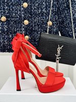 Dior Buy
 Shoes High Heel Pumps Sandals Cowhide Sheepskin Silk Spring/Summer Collection