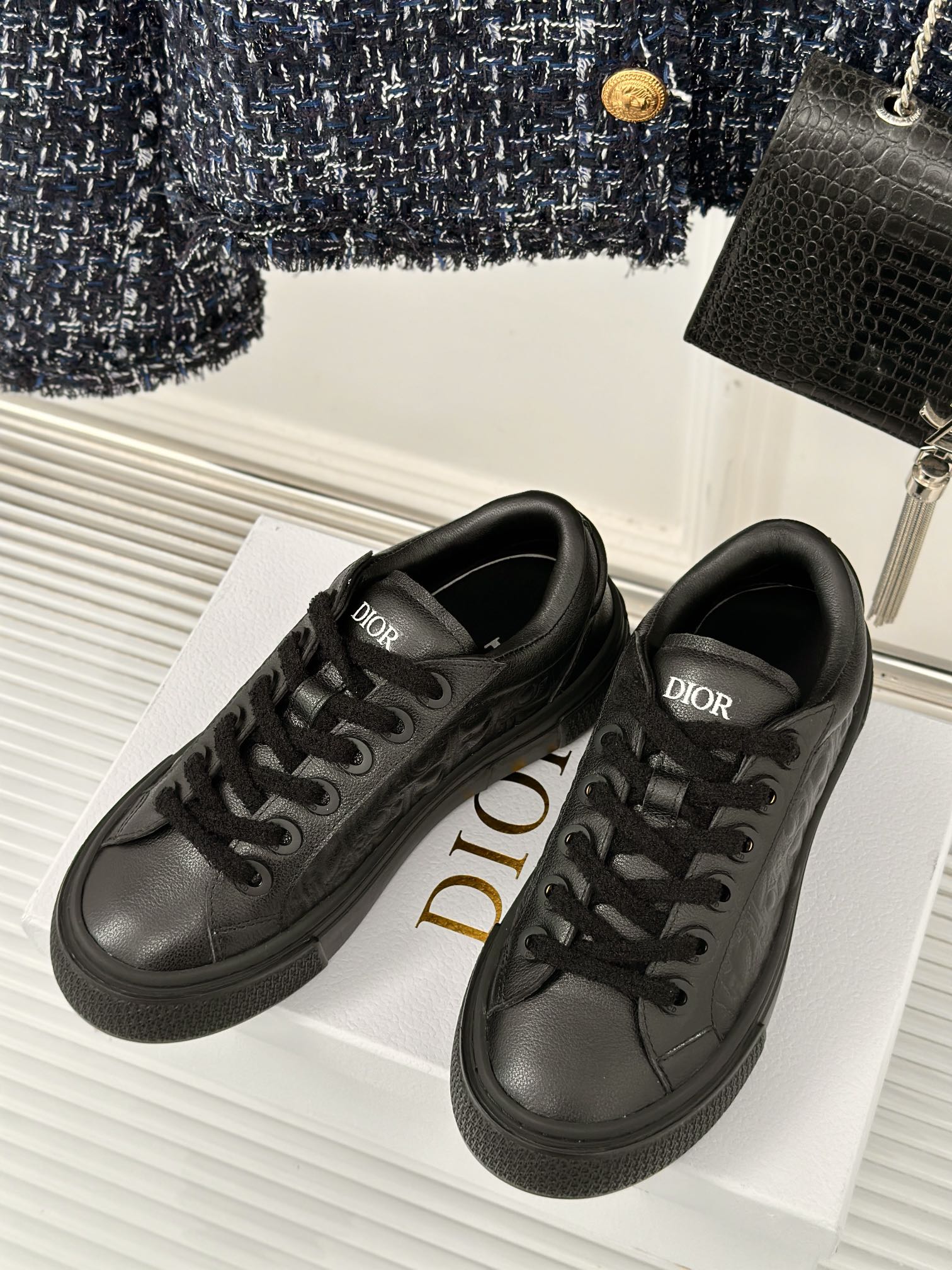 Dior/迪奥CD经典厚底休闲鞋运动鞋小个子女生最爱的厚底鞋也安排上了拉腿效果堪比腿部整形巨显腿细腿长各