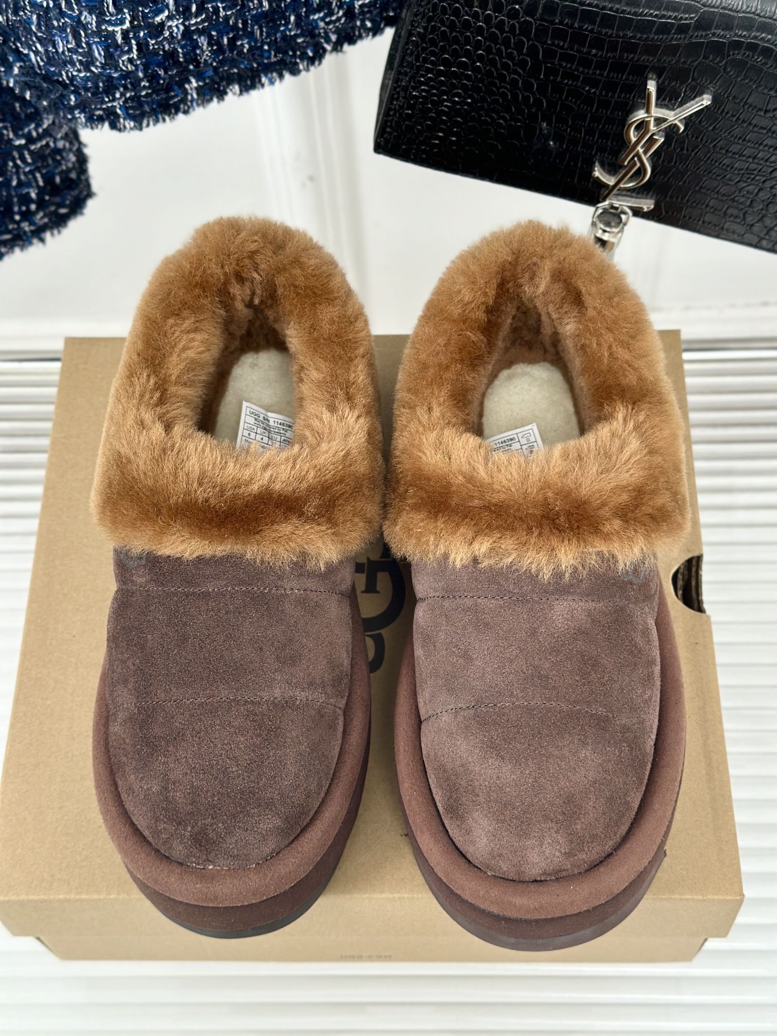 UGG24ss新品厚底马毛雪地靴这无法抗拒的新时尚今年的厚底系列真的是小个子的福音轻便好穿要温暖更要大长