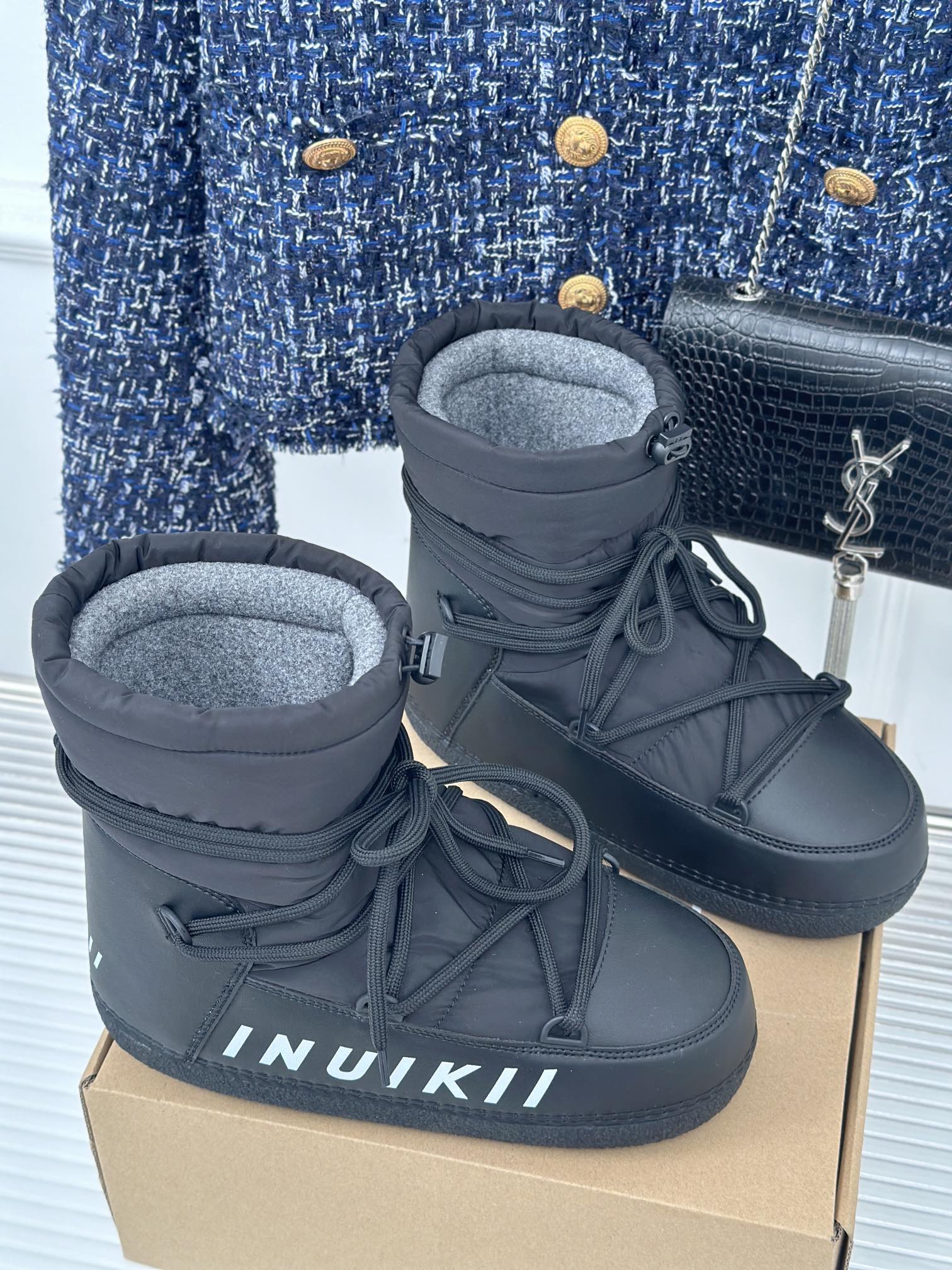INUIKII经典秋冬秀款羽绒靴滑雪鞋雪地靴冬天的小炉都抵不上一双雪地靴的温暖轻盈的脚感保暖舒适每年秋冬