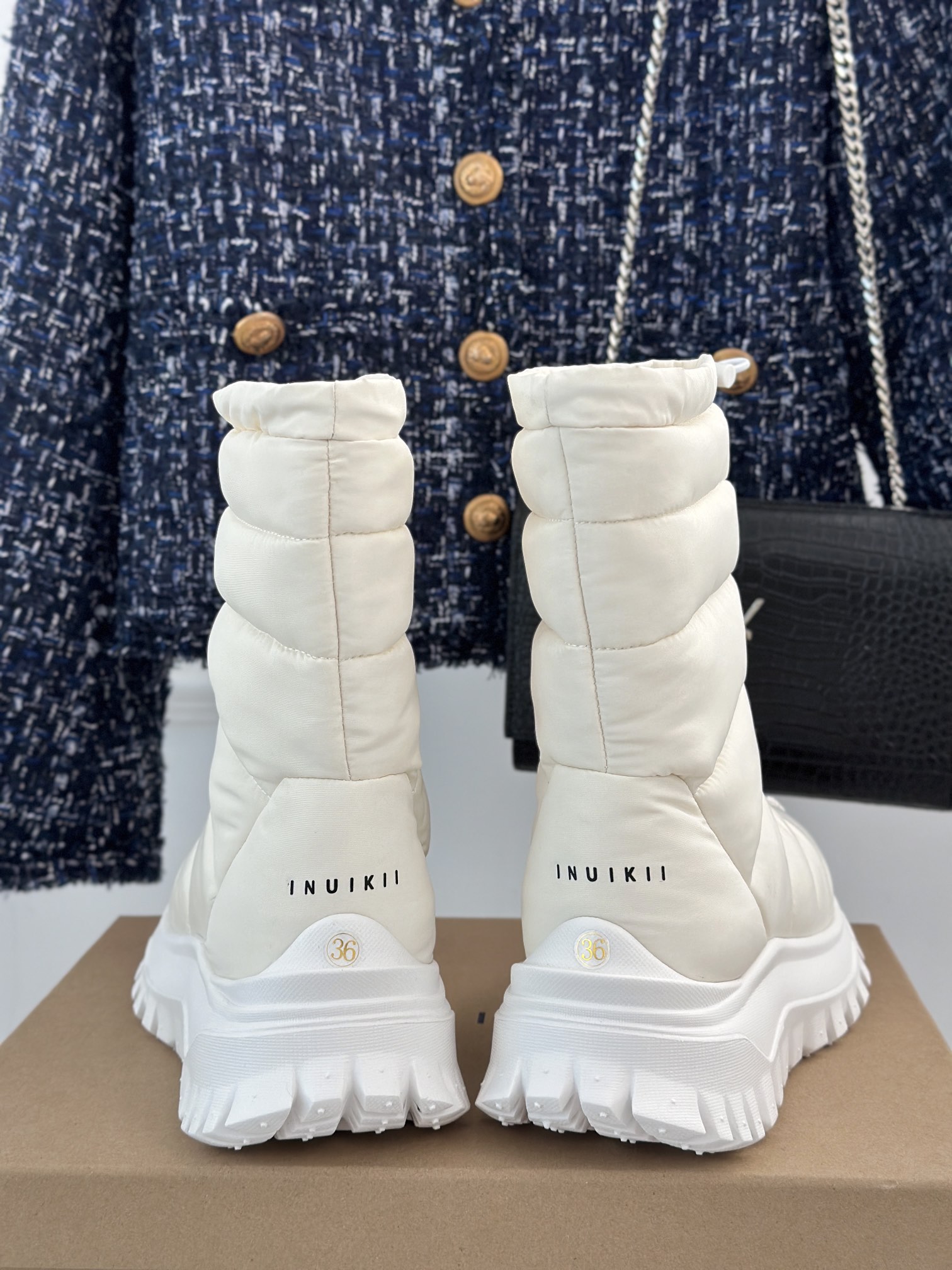 INUIKII24ss秋冬厚底羽绒雪地靴行走的冬日小暖炉太舒服了跟大热的美拉德风适配度很高又可爱又保暖暖