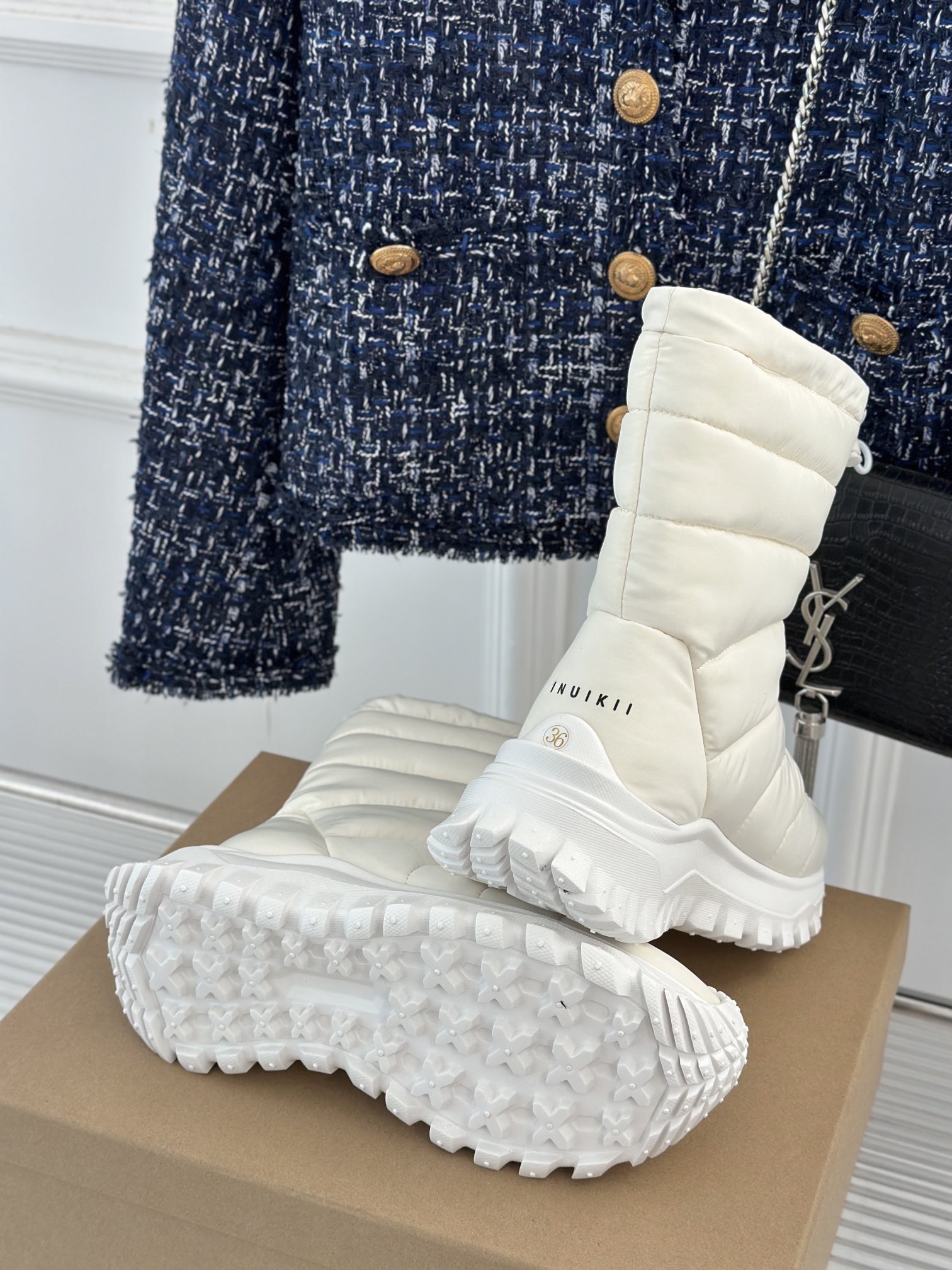 INUIKII24ss秋冬厚底羽绒雪地靴行走的冬日小暖炉太舒服了跟大热的美拉德风适配度很高又可爱又保暖暖