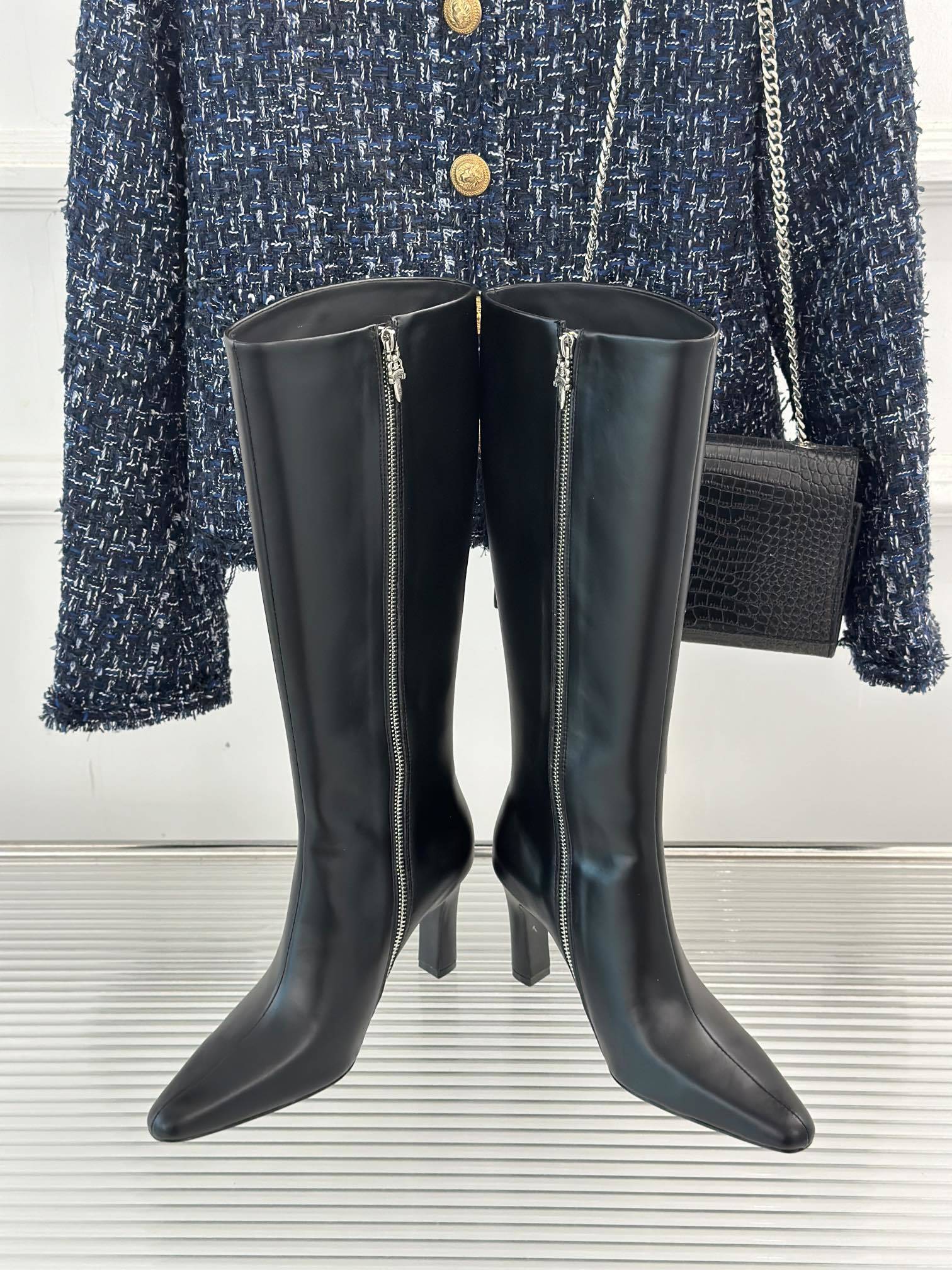 ChromeHearts/克罗心经典复古十字架系列高跟长靴今年秋冬战靴一定要入啊!!!捕捉性感且不失高级