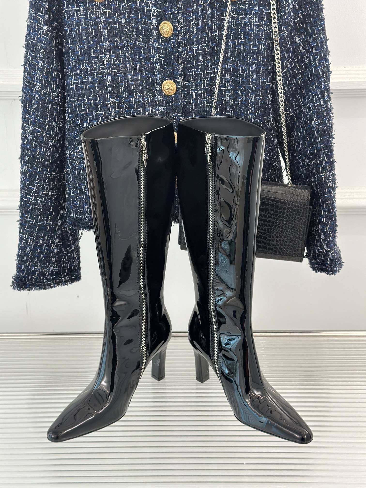 ChromeHearts/克罗心经典复古五角星系列高跟长靴今年秋冬战靴一定要入啊!!!捕捉性感且不失高级