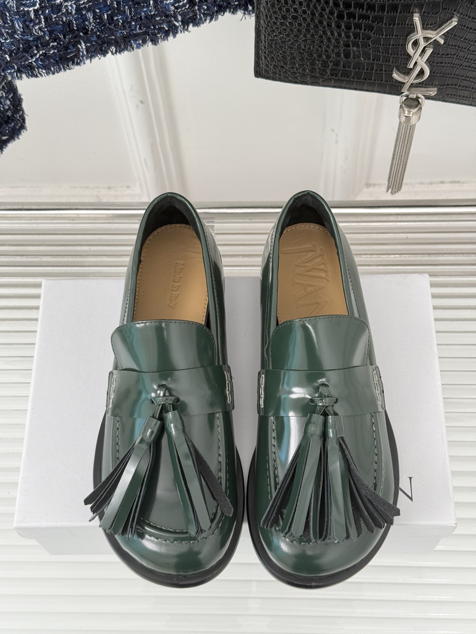 JWanderson25SS早春新品大流苏乐福鞋网红大爱的百搭款乐福鞋原版拆解复刻大流苏设计超酷时髦精必