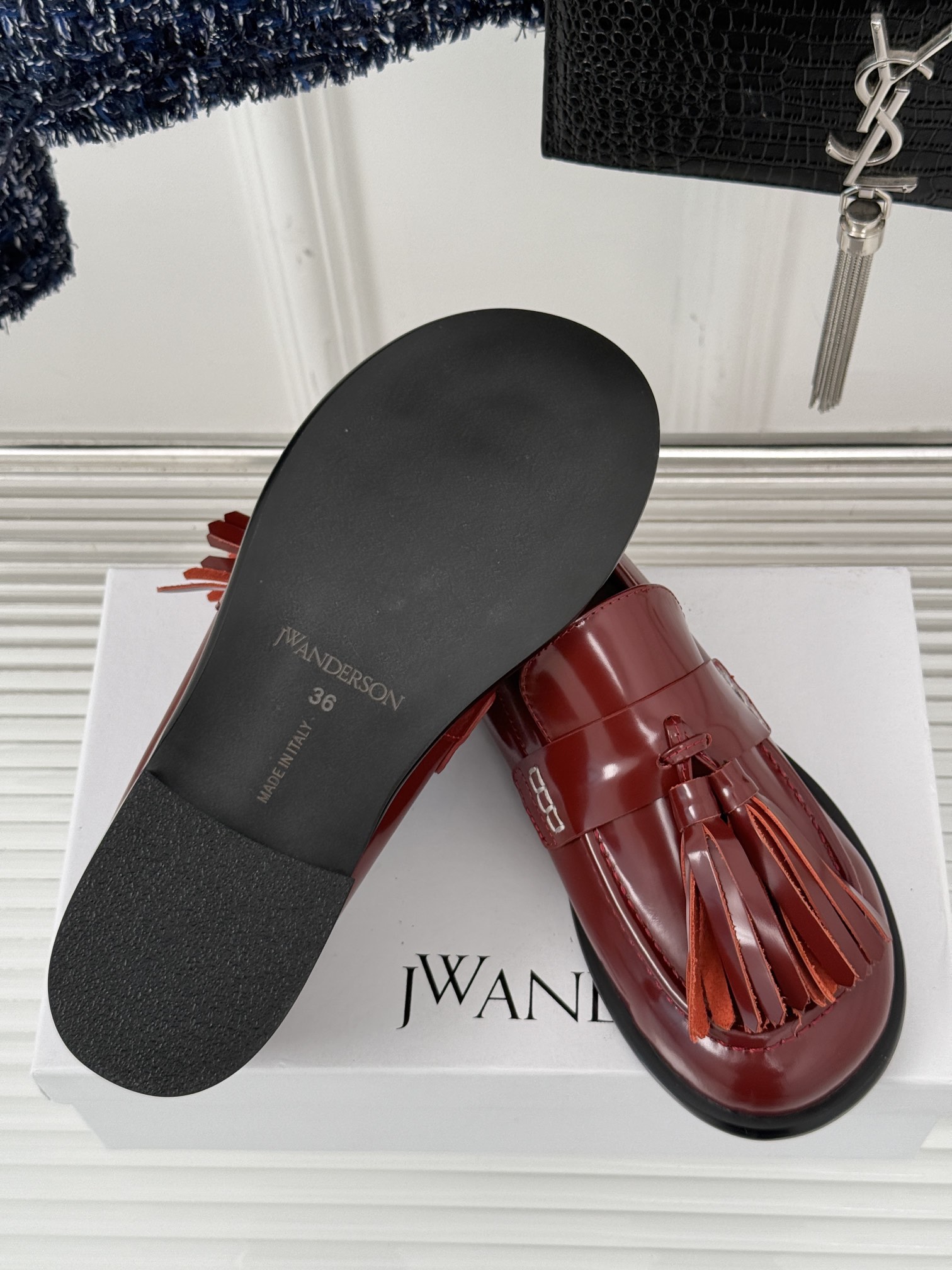 JWanderson25SS早春新品大流苏乐福鞋网红大爱的百搭款乐福鞋原版拆解复刻大流苏设计超酷时髦精必