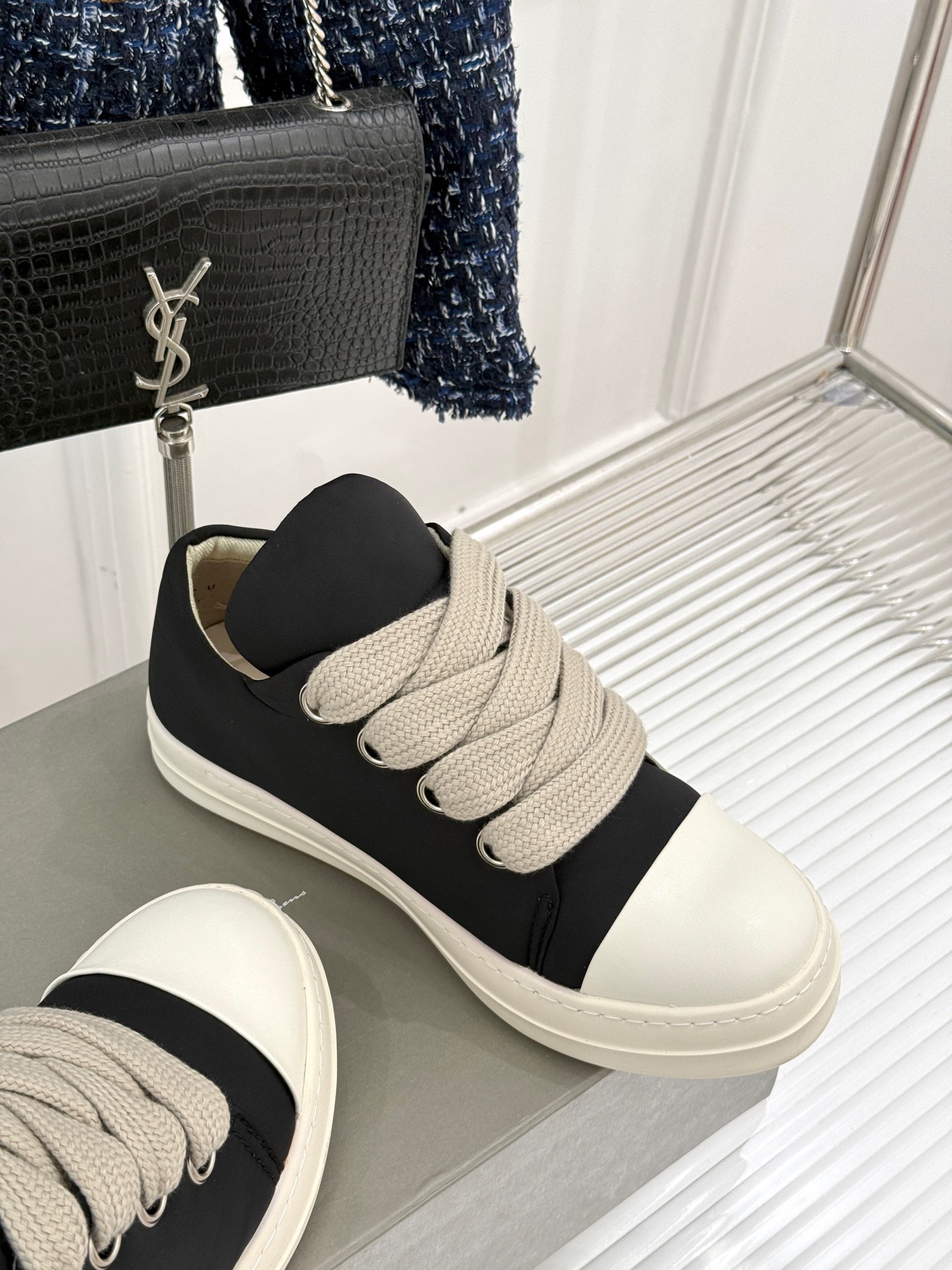 Rick Owens Scarpe Casual Pelle bovina d'agnello di pecora Collezione Autunno/Inverno Vintage Top bassi 6 i1736180842892 9668 0 4