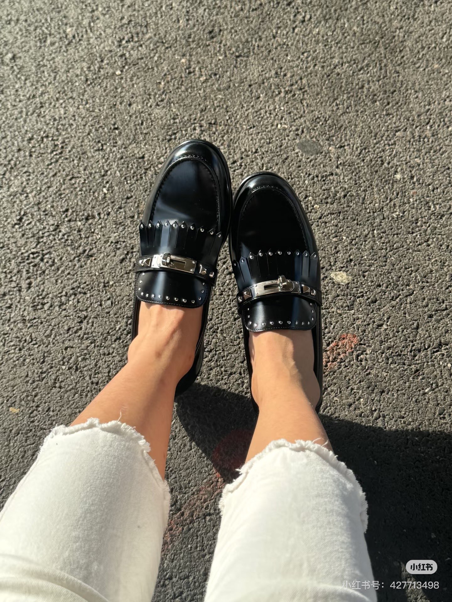 NO:231735,Footwear demonstration pictures, loafers, loafers19860909上脚示范图,乐福鞋,loafers,Women's Shoes