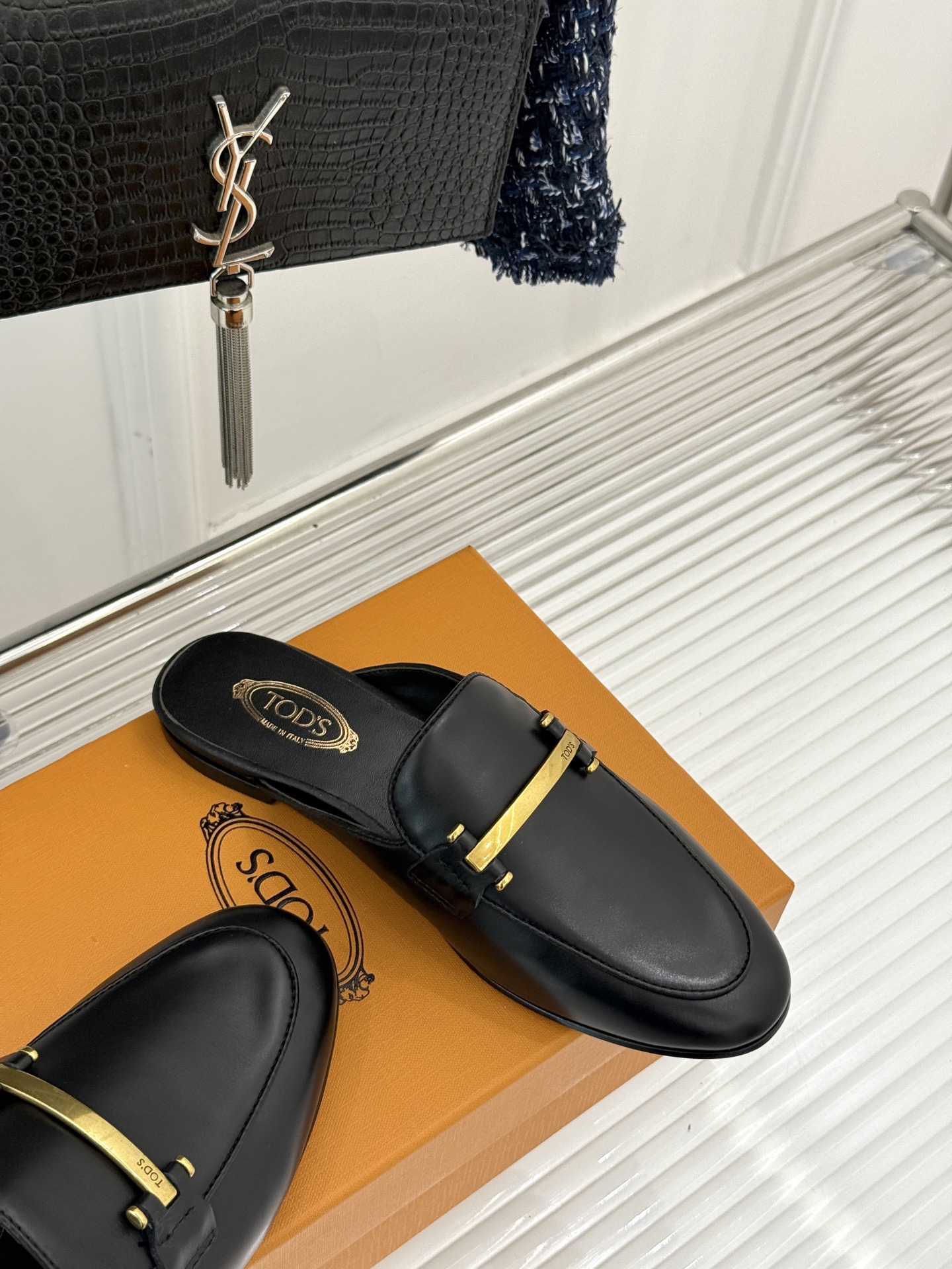 Italian Retro-Loaf Shoes: Calf & Lambskin, $675, Imported Cow Bottom, Sizes 35-39 - 图片 5