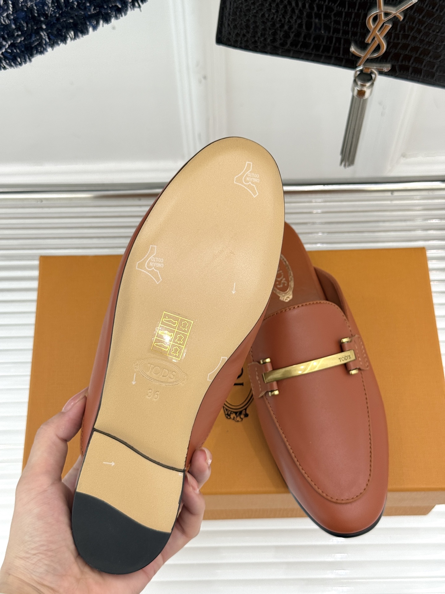 Italian Retro-Loaf Shoes: Calfskin, Lambskin, Cowhide Sole, Code 35-39 (Custom 40) - 图片 9