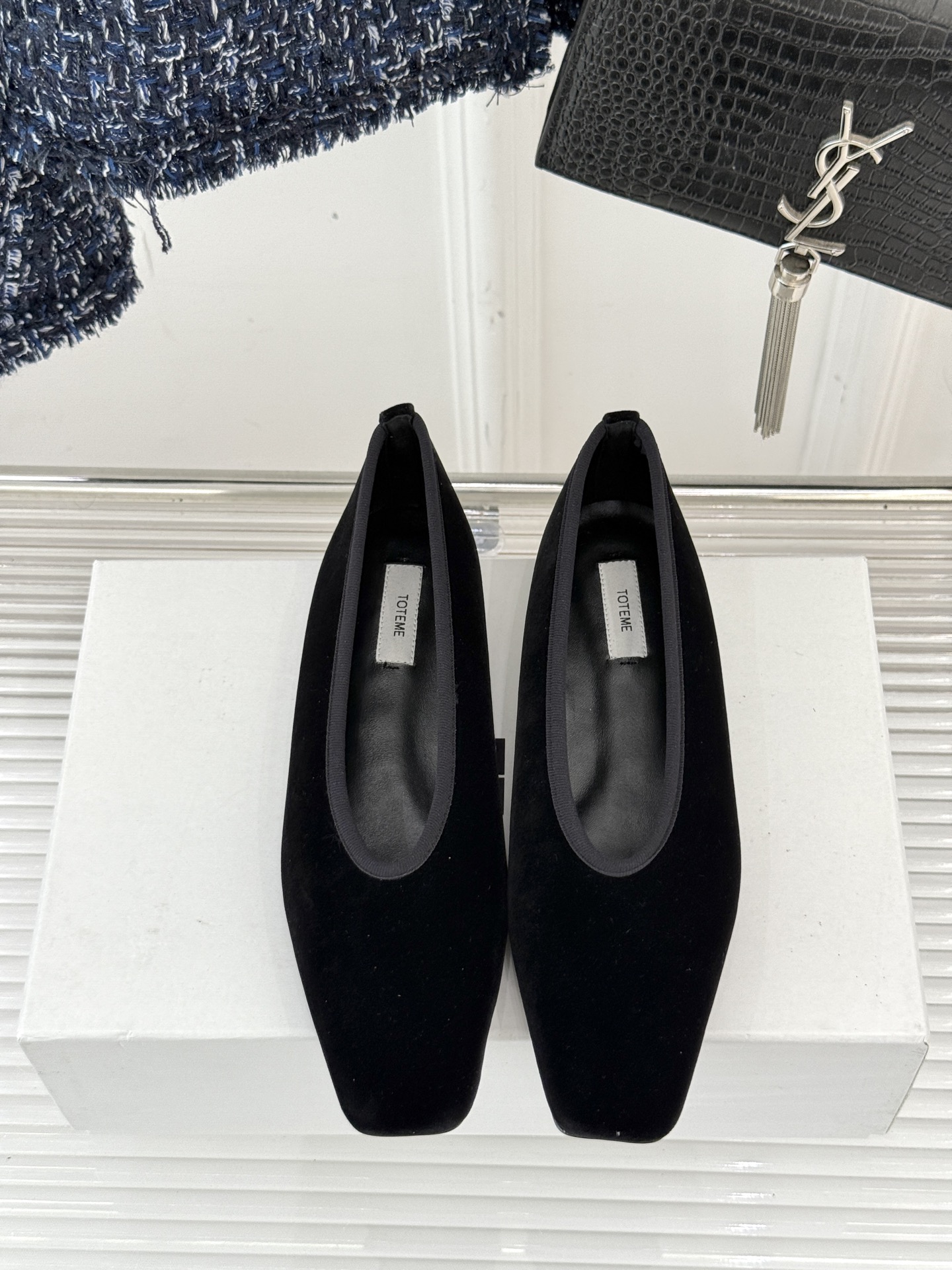 Stylish Toteme 25ss Spring Shoes: Retro Sole, Premium Materials, Customizable Sizes - 图片 4