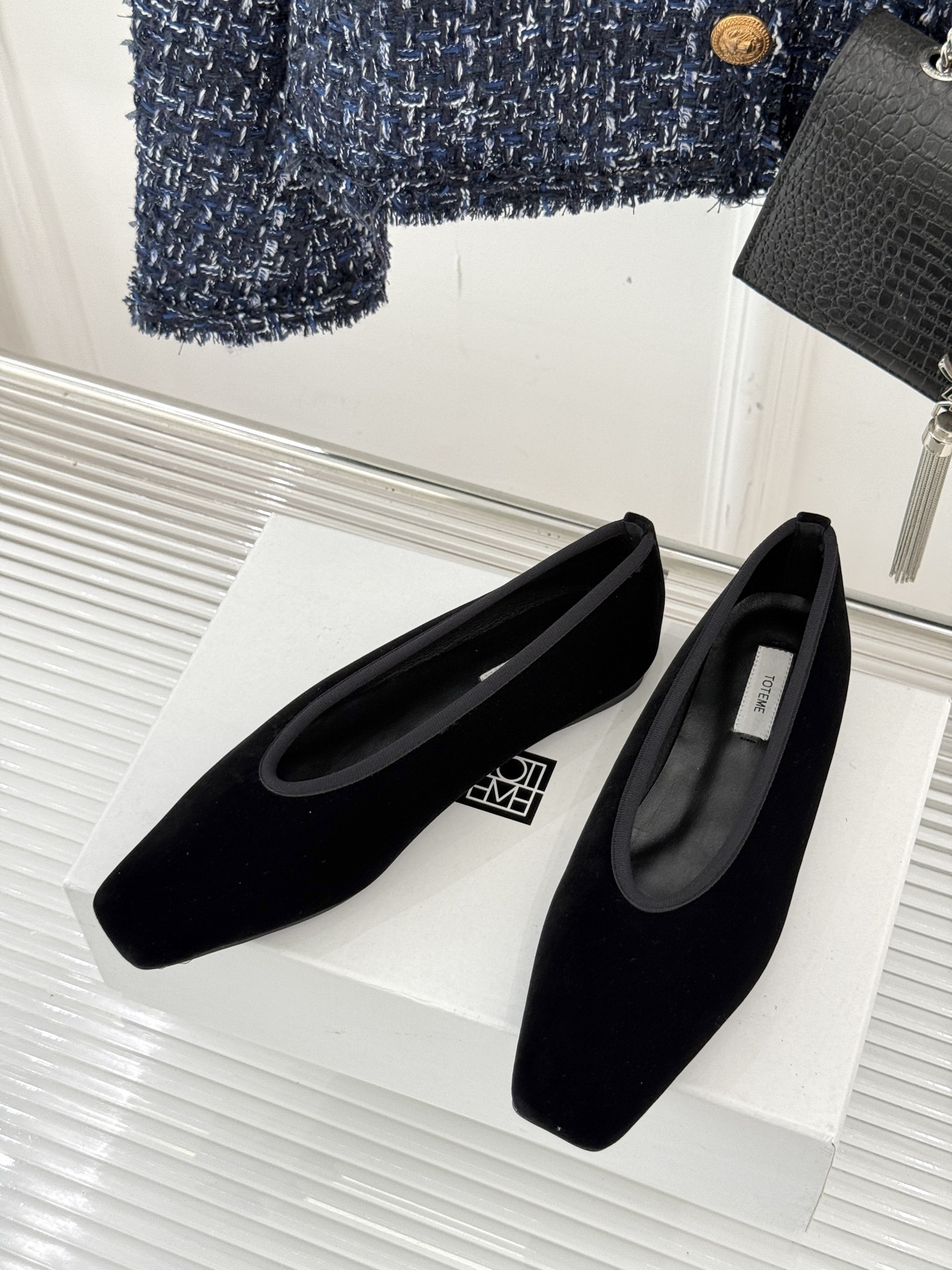 Stylish Toteme 25ss Spring Shoes: Retro Sole, Premium Materials, Customizable Sizes - 图片 2