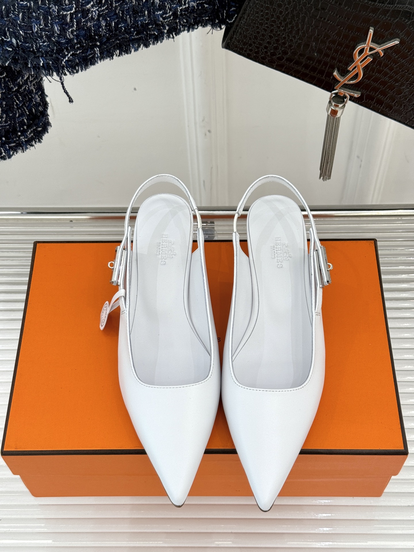 Hermès Kelly Buckle Kitten Heel Sandals: French Chic & Luxurious Style 5 i1750694293198 6325 0 3