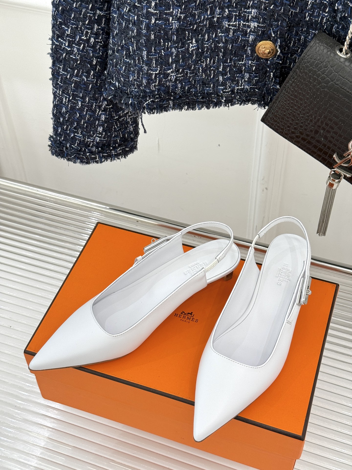Hermès Kelly Buckle Kitten Heel Sandals: French Chic & Luxurious Style 3 i1750694293379 6844 0 1