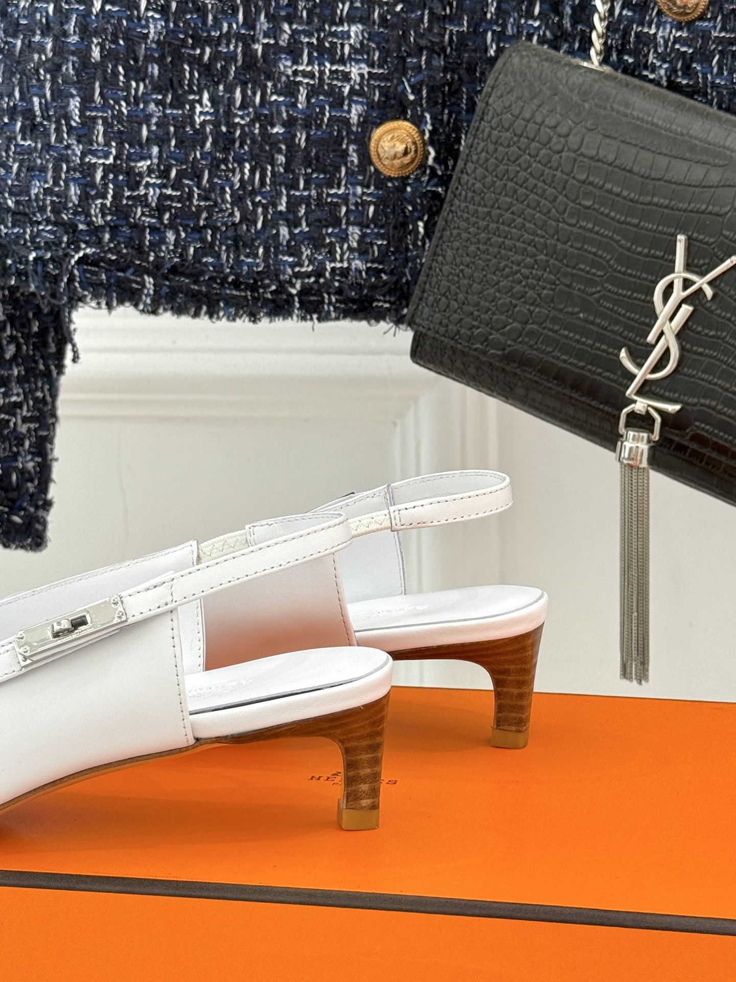 Hermès Kelly Buckle Kitten Heel Sandals: French Chic & Luxurious Style 7 i1750694294928 3827 0 5