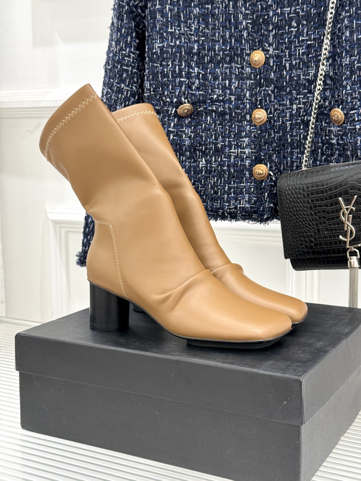 Uma WANG25WF Sheepskin Boots: Innovative Design for Unique Fashion Statement.