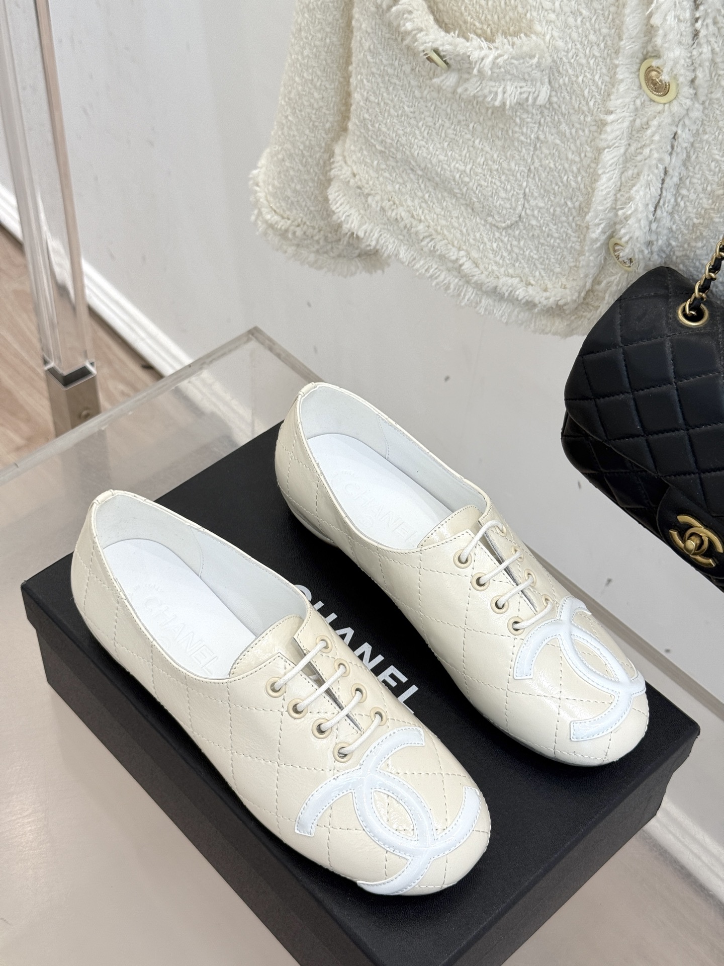 CHANE*｜小香经典双C中古芭蕾舞鞋小皮鞋标志性的大双C logo夺目而精致诉说着品牌百年的传奇历史与