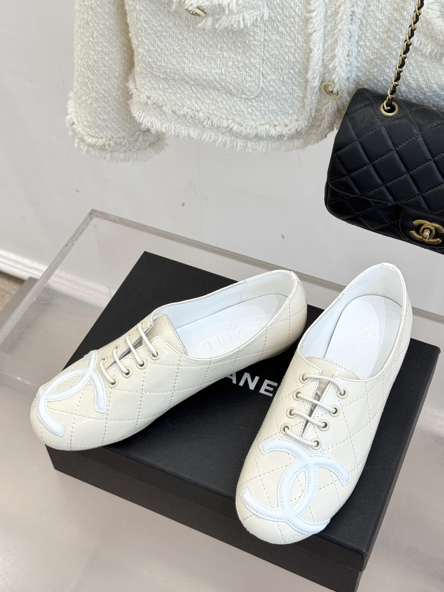 CHANE*｜小香经典双C中古芭蕾舞鞋小皮鞋标志性的大双C logo夺目而精致诉说着品牌百年的传奇历史与