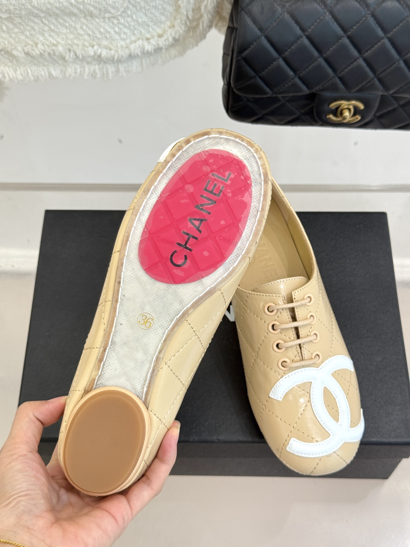 CHANE*｜小香经典双C中古芭蕾舞鞋小皮鞋标志性的大双C logo夺目而精致诉说着品牌百年的传奇历史与