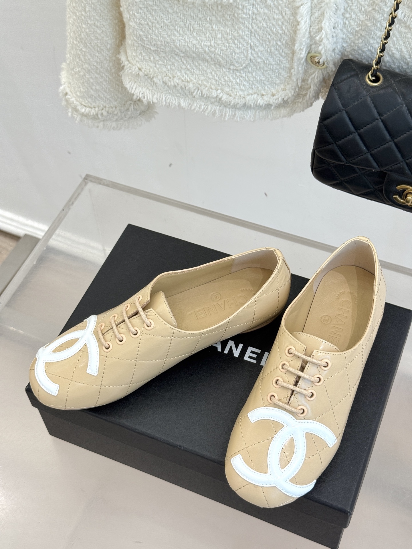 CHANE*｜小香经典双C中古芭蕾舞鞋小皮鞋标志性的大双C logo夺目而精致诉说着品牌百年的传奇历史与