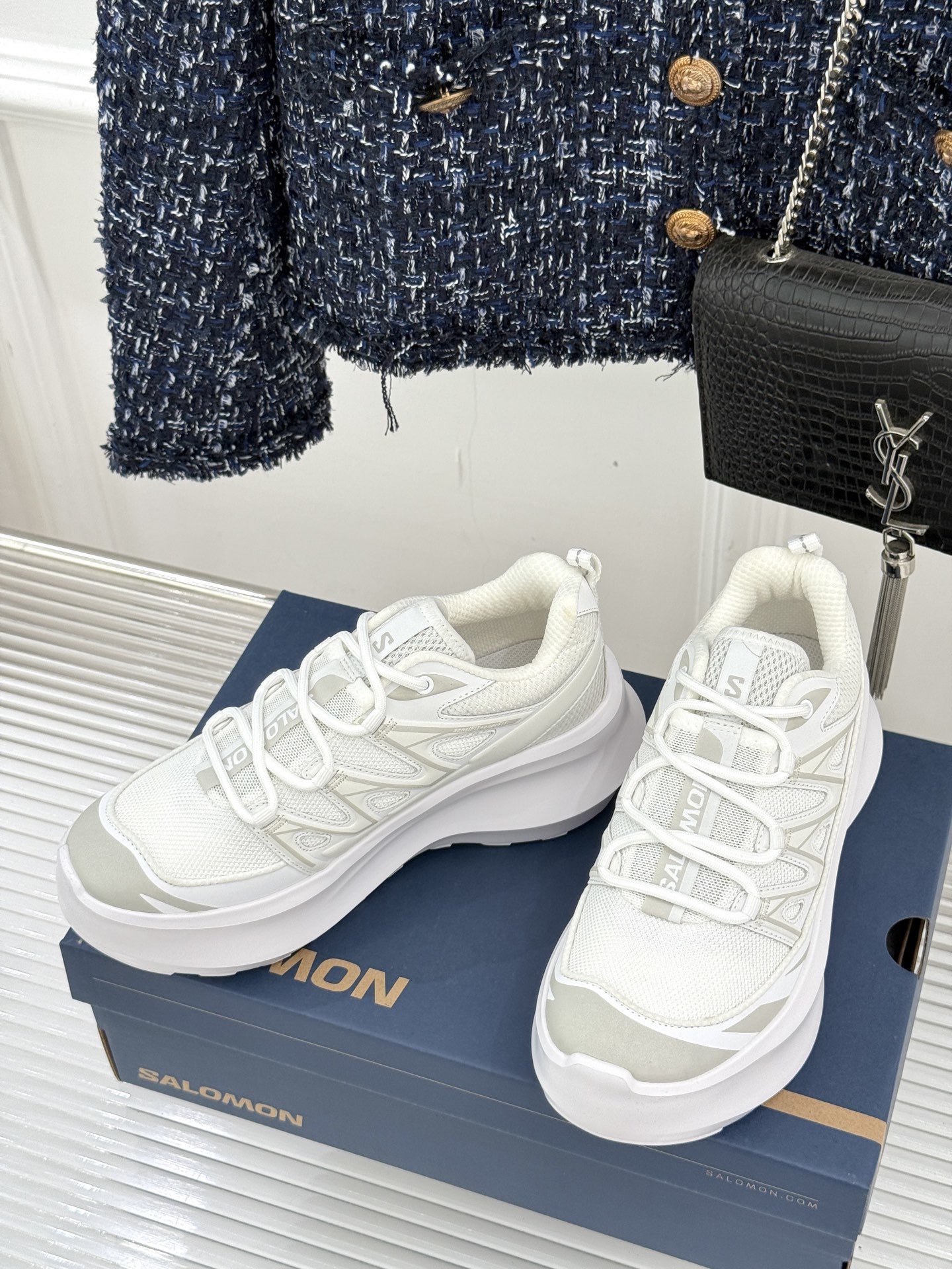 COMME des GARÇONS x SALOMON XT-6 萨洛蒙联名厚底运动鞋当先锋解构美学撞上