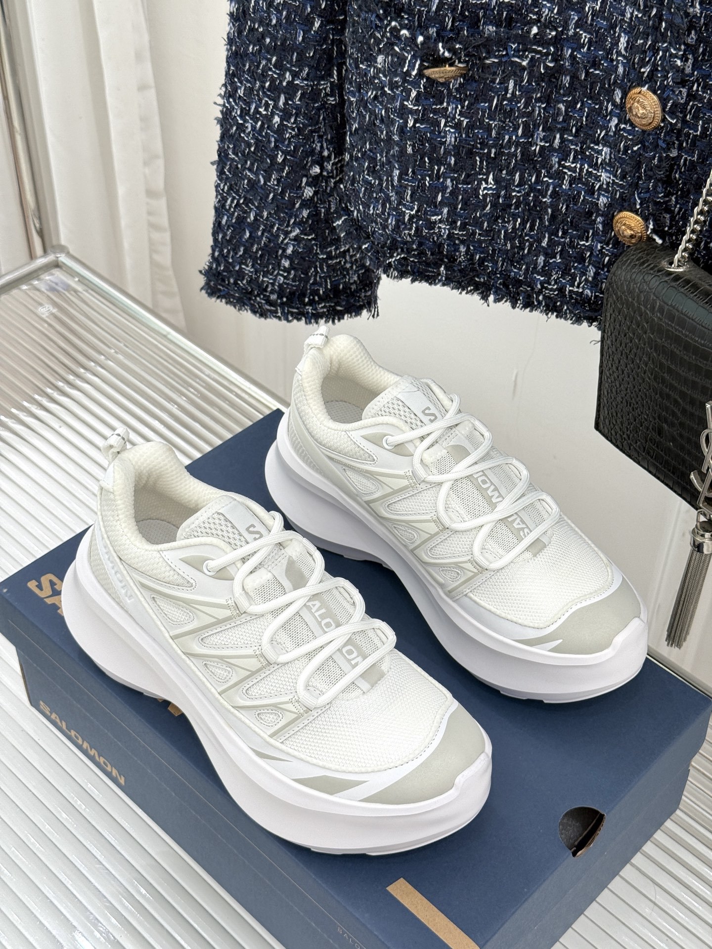 COMME des GARÇONS x SALOMON XT-6 萨洛蒙联名厚底运动鞋当先锋解构美学撞上