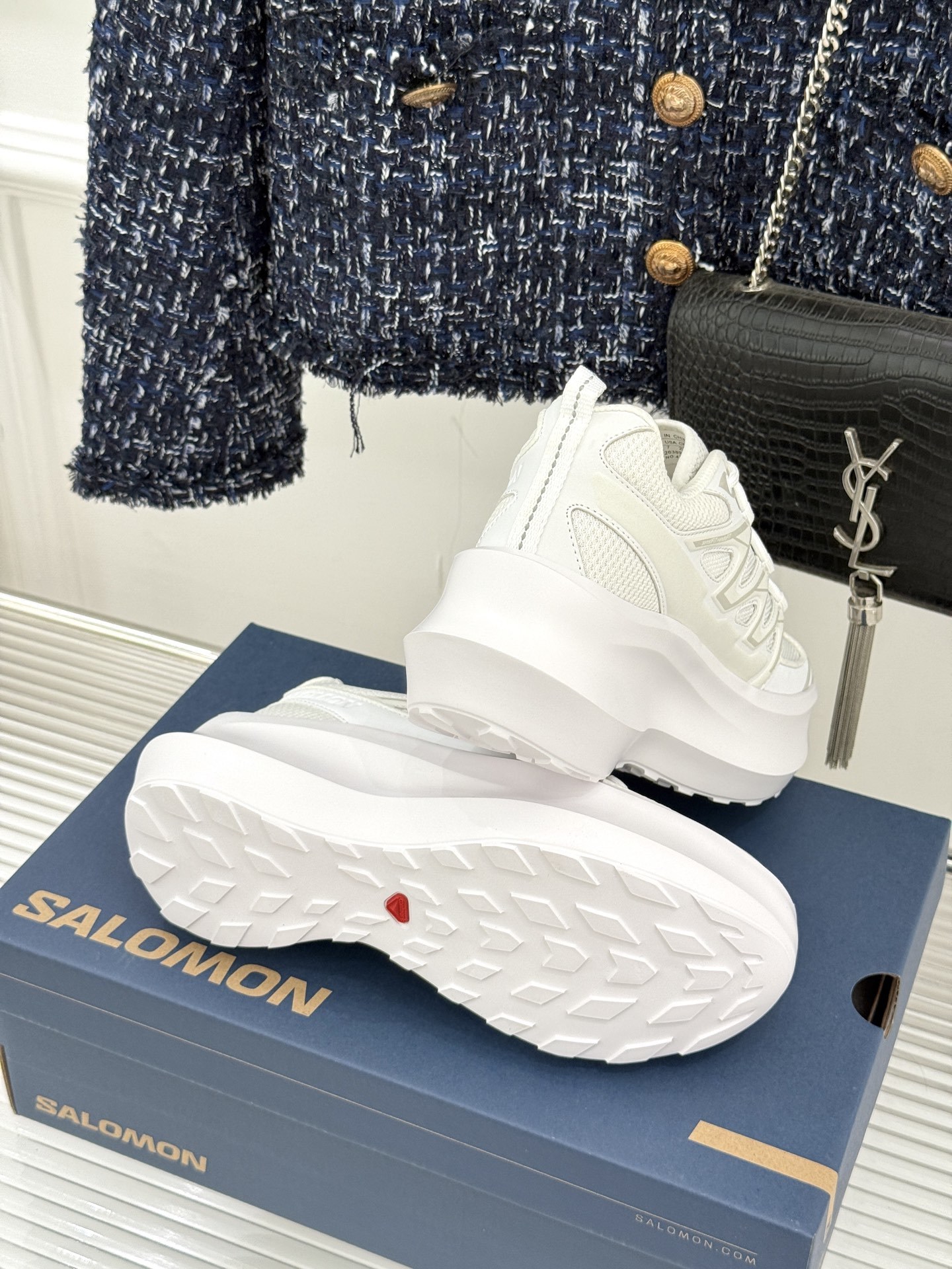 COMME des GARÇONS x SALOMON XT-6 萨洛蒙联名厚底运动鞋当先锋解构美学撞上