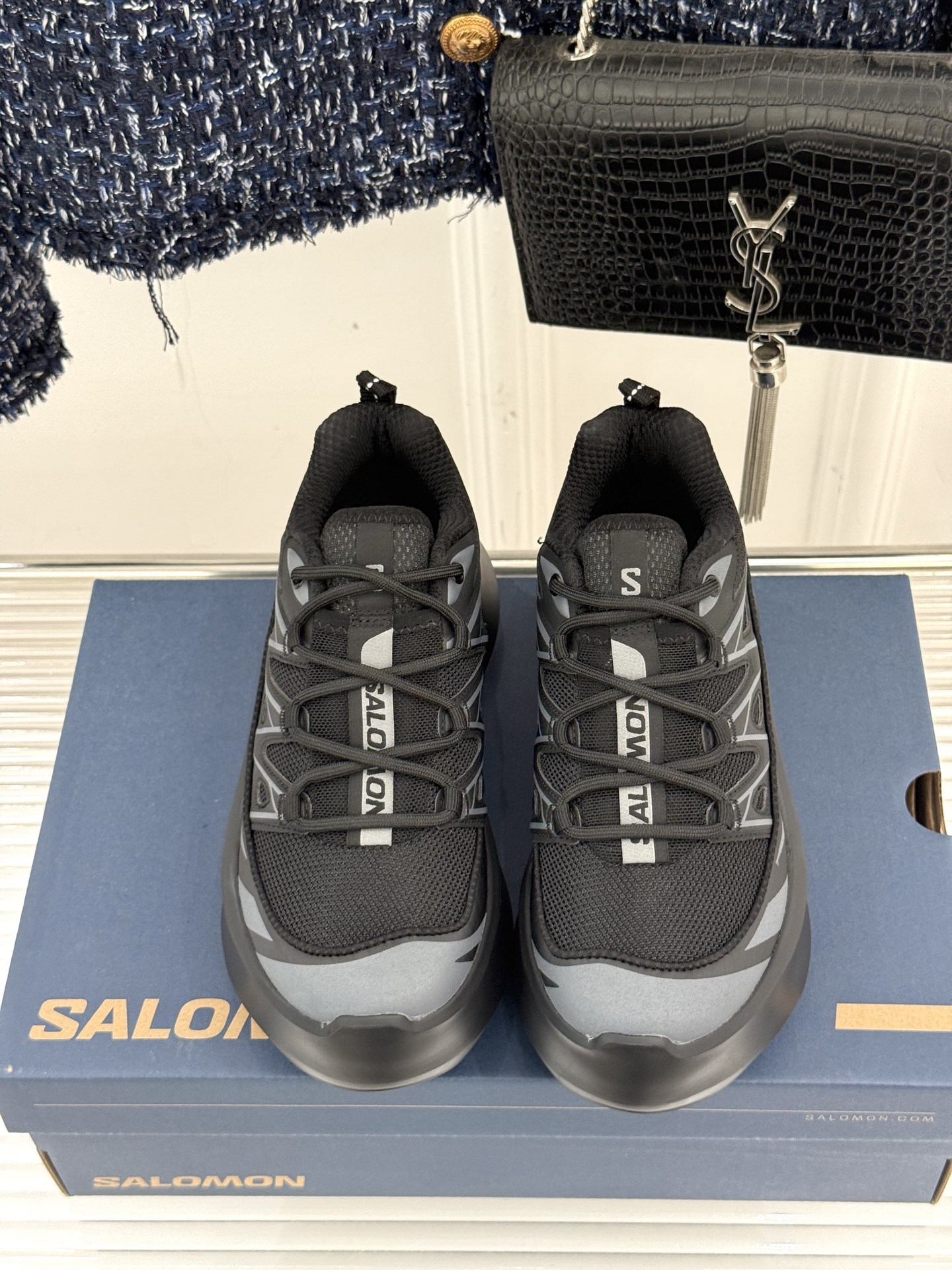 COMME des GARÇONS x SALOMON XT-6 萨洛蒙联名厚底运动鞋当先锋解构美学撞上