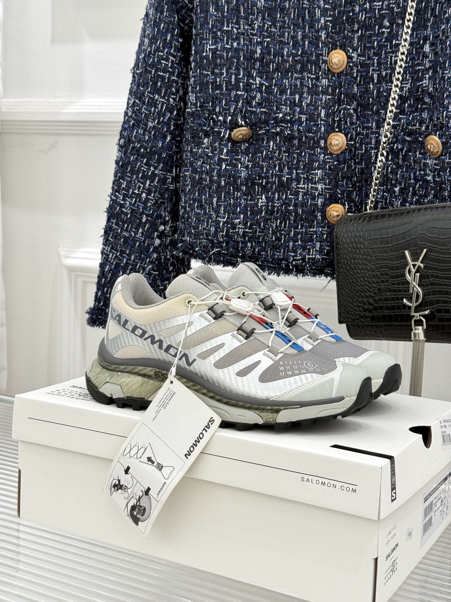 SALOMON x MM6 XT-4 mule情侣款机能休闲运动鞋自从入手它 我鞋柜里其他鞋都失宠了。这