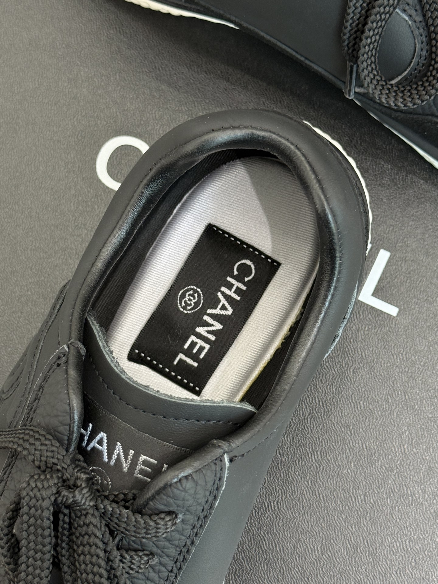 Chanel Women's Black Leather CC Logo Lace-Up Sneakers Size 35-39 9 i1757354066500 8028 0 7