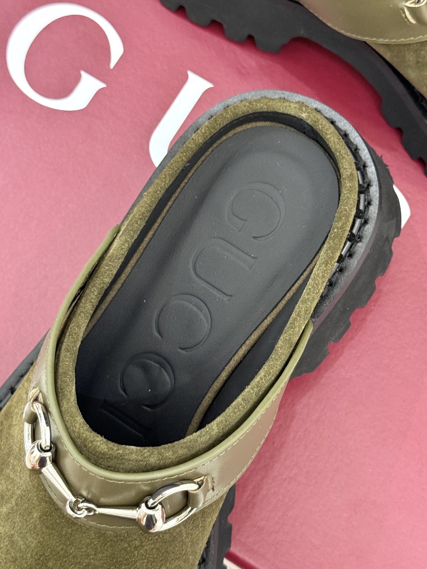 Gucci/古驰25WF新品马衔扣厚底乐福勃肯鞋半拖把Gucci经典穿在脚上 时髦感拉满寻觅一双能兼具舒