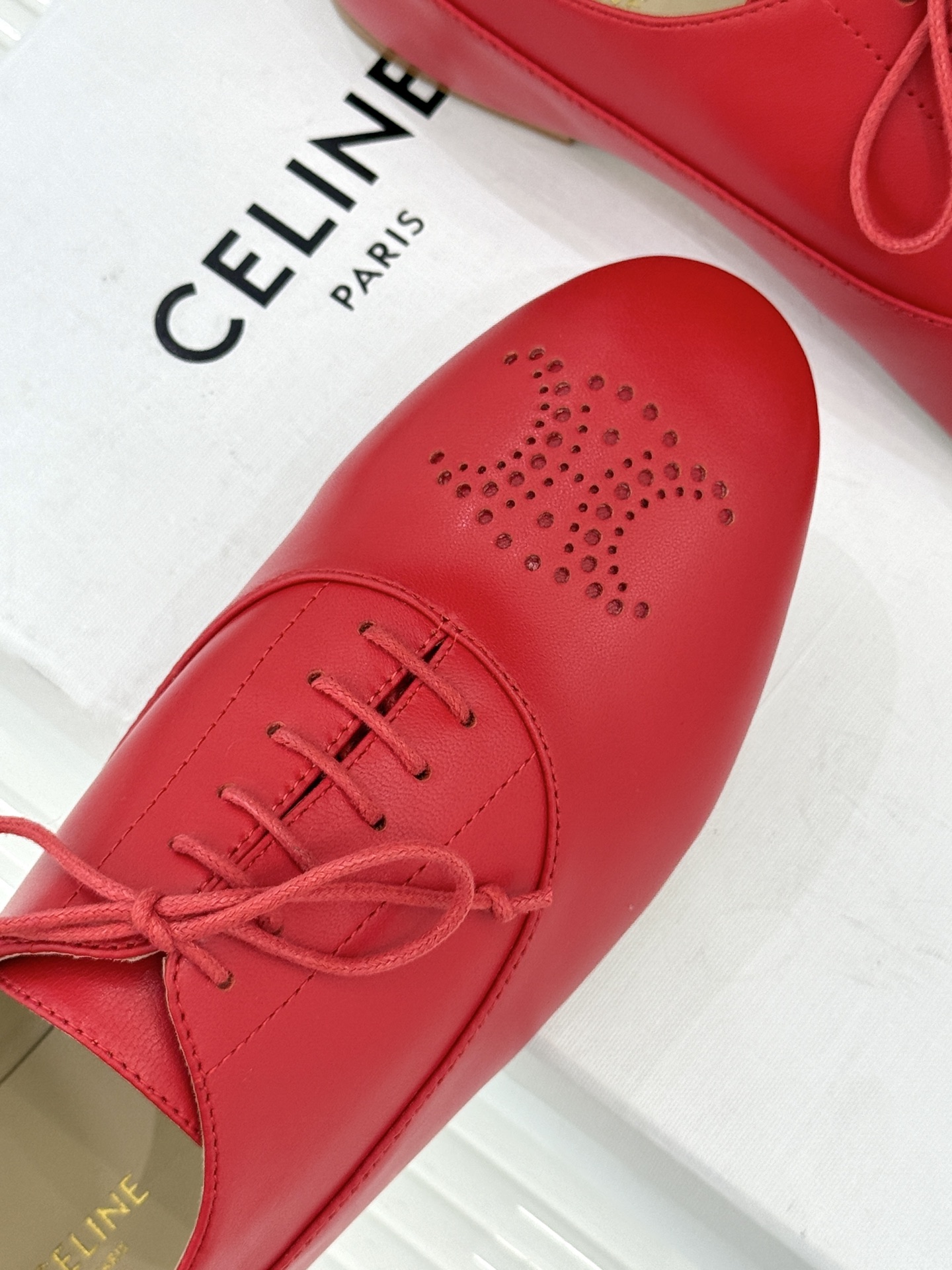 Celine /塞琳25WF新品凯旋门小皮鞋将先锋设计与经典元素融合演绎出独树一帜的时髦态度 。标志性的