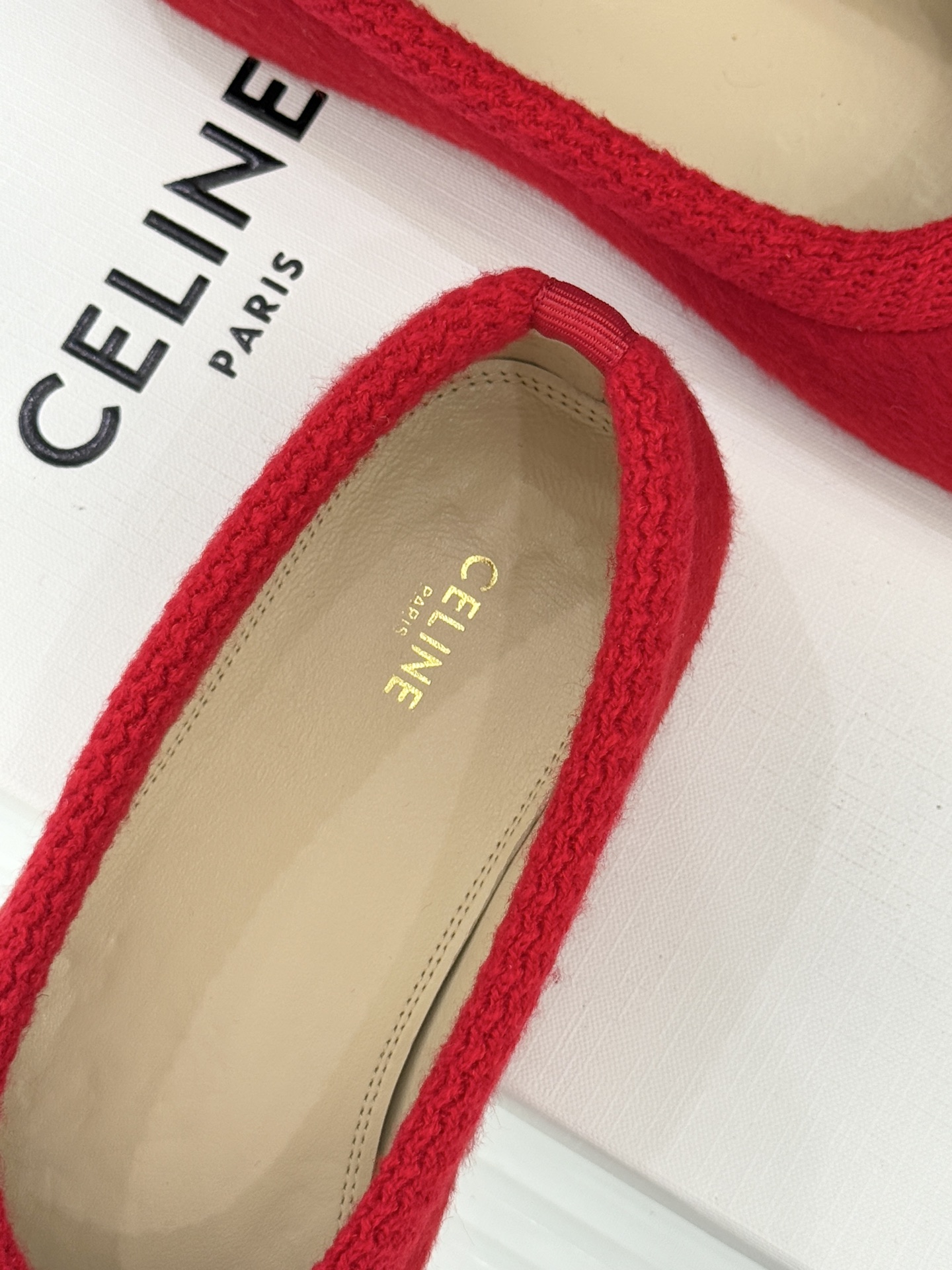 Celine /塞琳25WF新品蝴蝶结针织毛毛平底芭蕾舞鞋当芭蕾美学的灵动邂逅布尔乔亚风的慵懒精致这双芭
