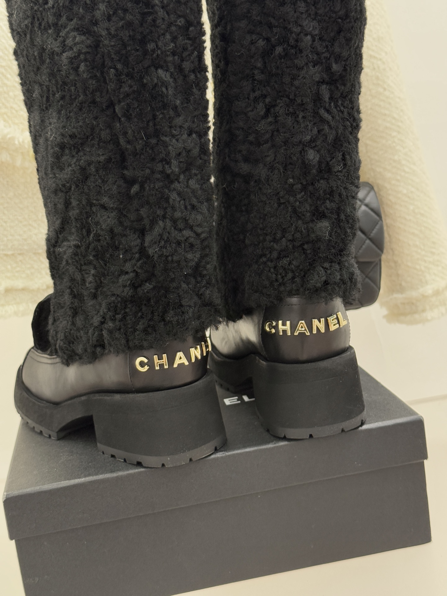 CHANE*｜小香25N Coco Neige双C蝴蝶结拼色厚底雪地靴当圣莫里茨的初雪邂逅巴黎格调这款雪