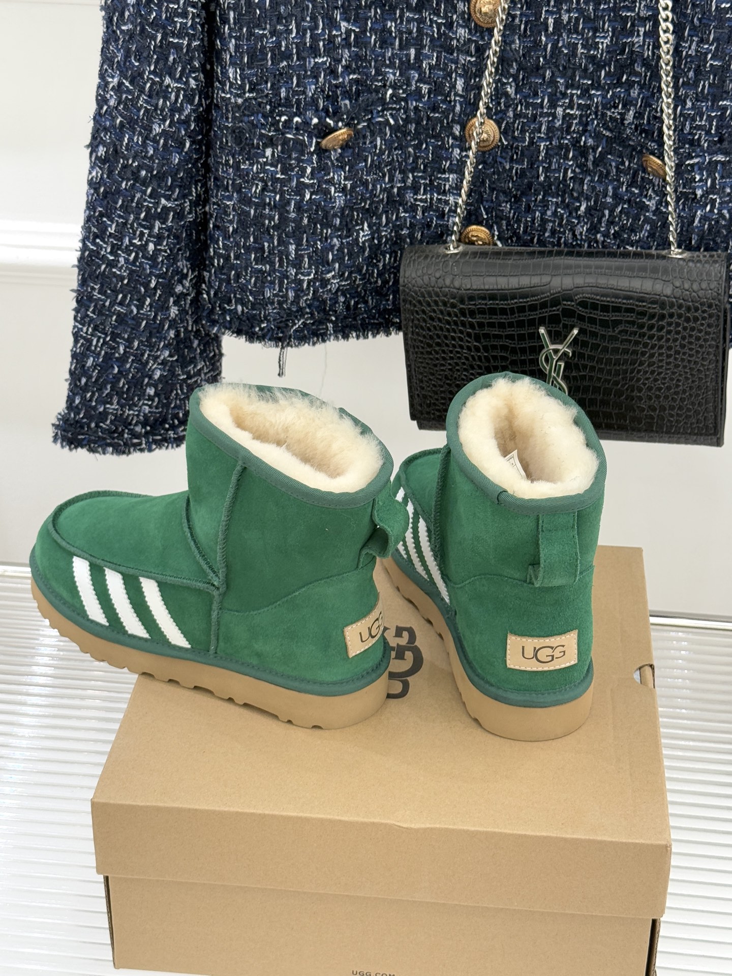 UGG X PUMA彪马联名款新品雪地靴当雪地靴界的保暖标杆UGG与运动领域的潮流先锋PUMA跨界相拥打