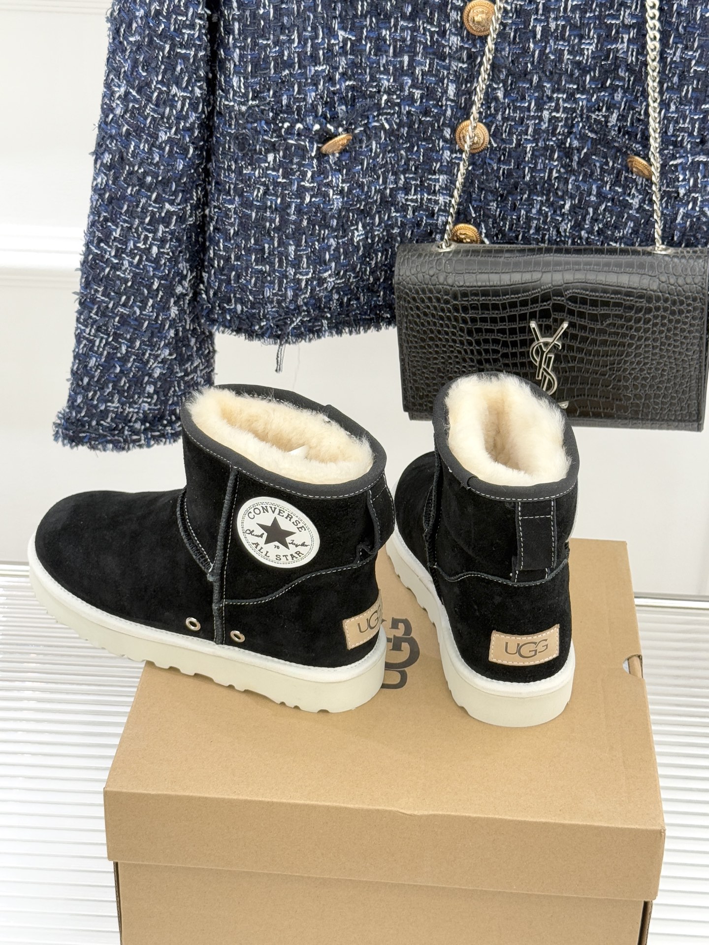 UGG X PUMA彪马联名款新品雪地靴当雪地靴界的保暖标杆UGG与运动领域的潮流先锋PUMA跨界相拥打