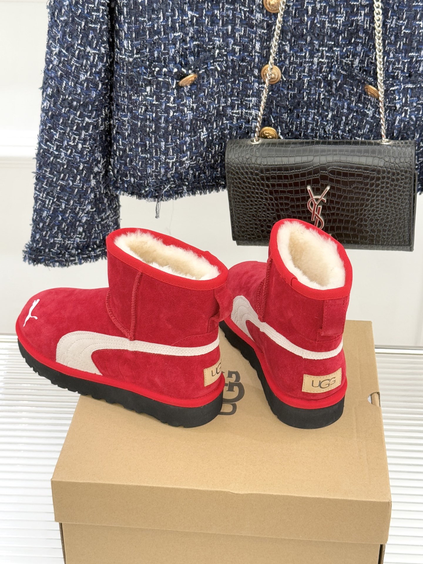 UGG X PUMA彪马联名款新品雪地靴当雪地靴界的保暖标杆UGG与运动领域的潮流先锋PUMA跨界相拥打