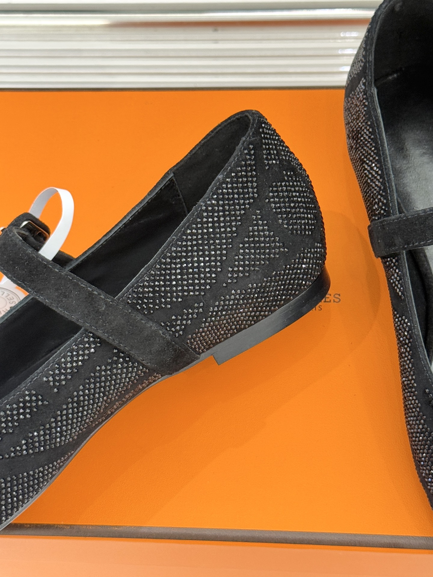顶版 （配原版飞机盒）Hermès/爱马仕26WF新品水钻玛丽珍鞋承袭爱马仕百年制鞋匠心圆头玛丽珍鞋以经