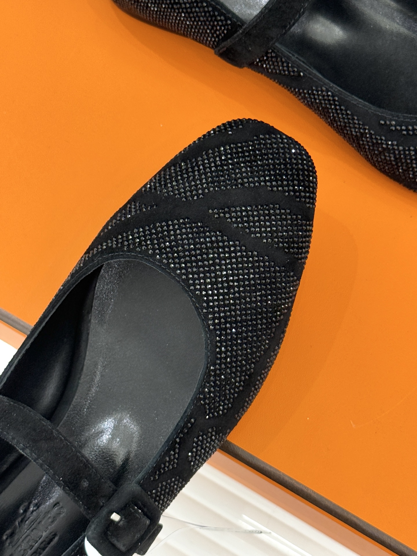 顶版 （配原版飞机盒）Hermès/爱马仕26WF新品水钻玛丽珍鞋承袭爱马仕百年制鞋匠心圆头玛丽珍鞋以经